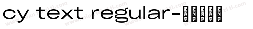 cy text regular字体转换